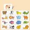 16 dílná Montessori puzzle karetní hra