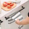 Nerezový držák na ručníky – závěsný na dveře do koupelny
