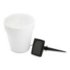 Solární květináč – 4 studené bílé LED – 16,5 x 19 cm