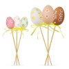 Velikonoční dekorace – sada vajíček – zapichovací – 6 druhů – 4 cm – 6 ks / balení