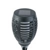 LED solární lampa – zapichovací – efekt plamene – 12 žlutých LED – plast – černá – 10 x 58 cm