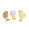 Velikonoční dekorace – kuřátko – 3 druhy – 11 x 7 x 6 cm