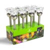 Solární lampa – zapichovací – růže – 1 RGB LED – 8 x 36,5 cm