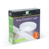 Solární světlo na okap - 3 studené bílé SMD LED - bílá - 11 x 2,6 cm