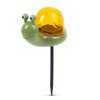 Zahradní solární lampa - šnek - bílá LED - 10 x 6 x 15 cm