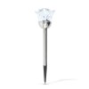 Solární lampa – zapichovací – růže – 1 RGB LED – 8 x 36,5 cm