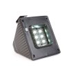 Solární světlo na okap - 6 studených bílých SMD LED - černé