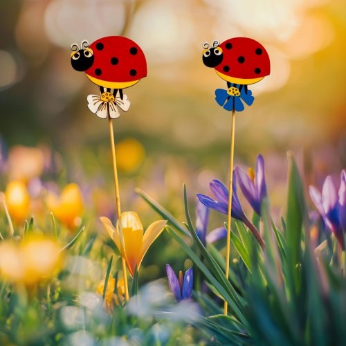 Zápichová dekorace - beruška - 2 druhy - 30 cm