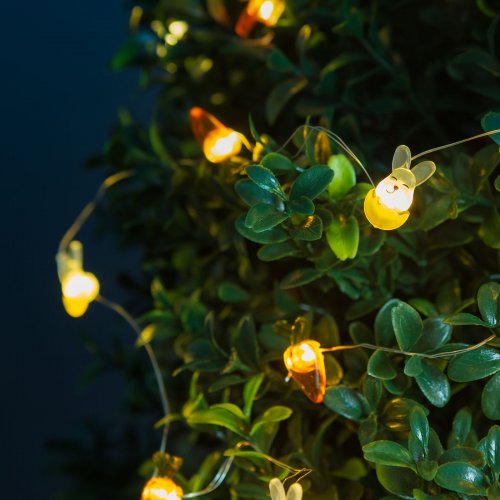 LED světelný řetěz – zajíc a mrkev – 2 m – 20 LED – 2 x AA