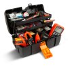 Otevřená taška na nářadí s podnosem – trojitý podnos – plast – 37 x 23 x 21 cm