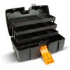 Otevřená taška na nářadí s podnosem – trojitý podnos – plast – 37 x 23 x 21 cm