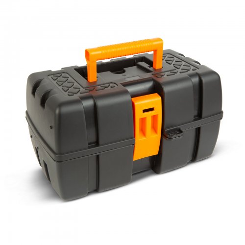 Otevřená taška na nářadí s podnosem – trojitý podnos – plast – 37 x 23 x 21 cm