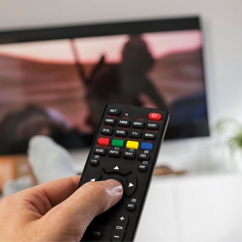 Univerzální dálkový ovladač k TV – k 250+ typům – černý – 2 x AAA