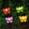 Zápichové solární LED - motýli - barevní, černí - plast - 9 x 9 x 8,5 cm