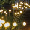 Zápichová solární lampa – světluška – 8 teplých bílých LED – 70 cm