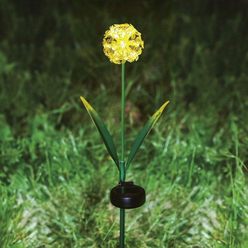 Zápichová solární květina – hortenzie – 2 druhy – 25 teplých bílých LED – 13 x 7 x 65 cm