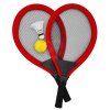 Softballový a badmintonový plážový set