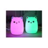 RGB LED noční světlo ve tvaru kočky s dálkovým ovládáním