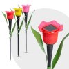 LED solární lampa tulipán - žlutý/červený/růžový - 31 cm - 24 ks / krabice