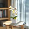 Umělá rostlina dekorace – orchidej – 3 druhy – 37 cm