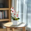 Umělá rostlina dekorace – orchidej – 3 druhy – 37 cm