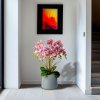 Dekorace muréna - orchidej - fialová - 83 cm