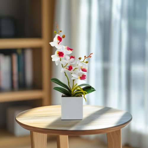 Umělá rostlina dekorace – orchidej – 3 druhy – 37 cm
