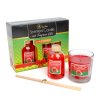 Sada vonné svíčky a tyčinky – jablko &amp; skořice – 120 g + 100 ml