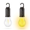 Závěsná solární lampa – tvar žárovky – USB-C – 100 lumenů – 400 mAh
