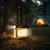 Multifunkční ruční lampa – solární panel, USB-C – 6 režimů svícení, 8 LED, 3600 mAh