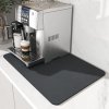 PC gumová rychleschnoucí podložka pod kávovar – absorpční, protiskluzová, multifunkční ochrana pracovní desky do kuchyně, koupelny a pod espresso stroje