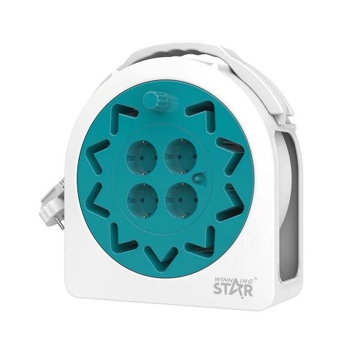 WinningStar – Naviják s 20 m kabelem – 4 x 230 V zásuvky