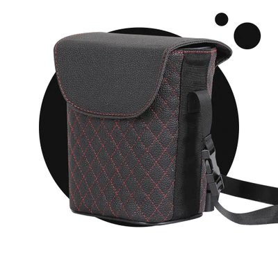 Elegantní úložný box do auta, černý odpadkový koš
