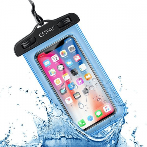 Vodotěsné pouzdro na telefon Modré