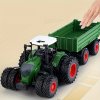 Realistický traktor s přívěsem 42 cm
