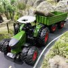 Realistický traktor s přívěsem 42 cm