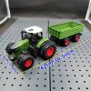 Realistický traktor s přívěsem 42 cm