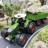 Realistický traktor s přívěsem 42 cm