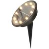 Zapuštěné solární zahradní LED světlo, 10 LED 4 ks