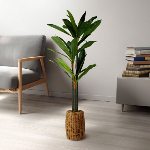 Umělá rostlina dekorace - Dracaena Fragrans - 1,1-1,2 m