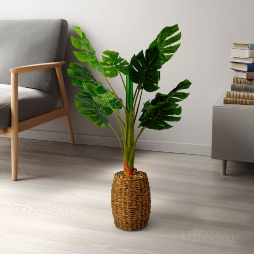 Umělá rostlina dekorace - filodendron - 1 m