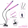 Dvouramenná LED lampa pro růst rostlin