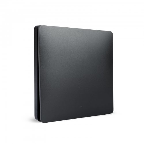 Kinetické nástěnné tlačítko – 433 MHz – 1 okruh – IP20 – černé