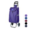 Výsuvná nákupní taška na kolečkách – 5 barev – 100 x 36 x 25 cm – polyester – max 30 kg