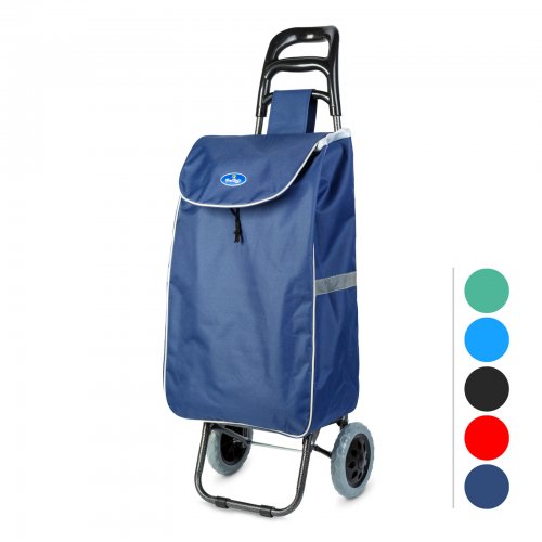 Výsuvná nákupní taška na kolečkách – 5 barev – 100 x 36 x 25 cm – polyester – max 30 kg