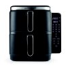GOURMETMAXX Teplovzdušná fritéza / Airfryer dvoukomorová vertikální 2x5 l 2800 W