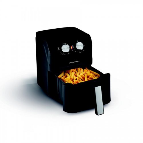 GOURMETMAXX Horkovzdušná fritéza mechanická matná černá 4L 1400W