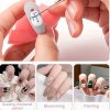 5 ks růžových/černých štětců na Nail Art – dlouhé štětce pro detailní zdobení nehtů, ideální pro gelovou manikúru a jemné vzory