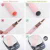 5 ks růžových/černých štětců na Nail Art – dlouhé štětce pro detailní zdobení nehtů, ideální pro gelovou manikúru a jemné vzory