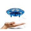 UFO dron létající dětská hračka – s LED světlem, na baterii – 11 x 11 x 4 cm
